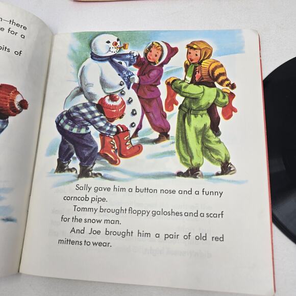 Little Golden Book Christmas Book 7" Records Rudolph Frosty‎ Night Before 45s - Picture 5 of 16
